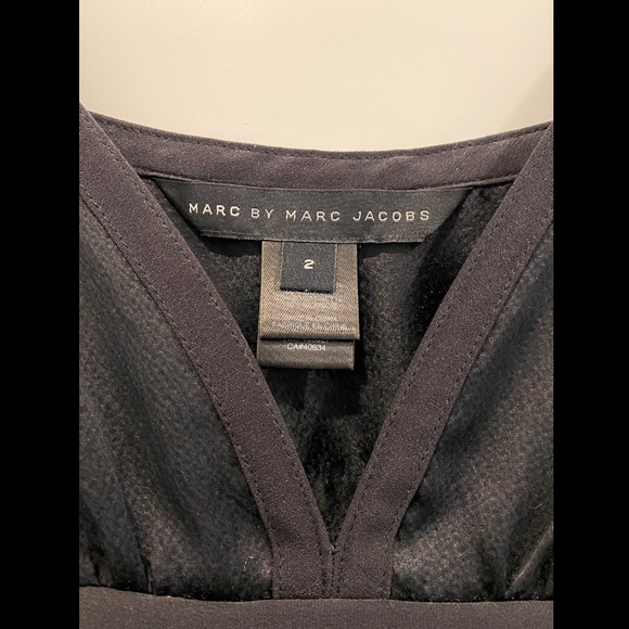 MARC BY MARC JACOBS 100% Silk Black Tank Top - Picture 3 of 4